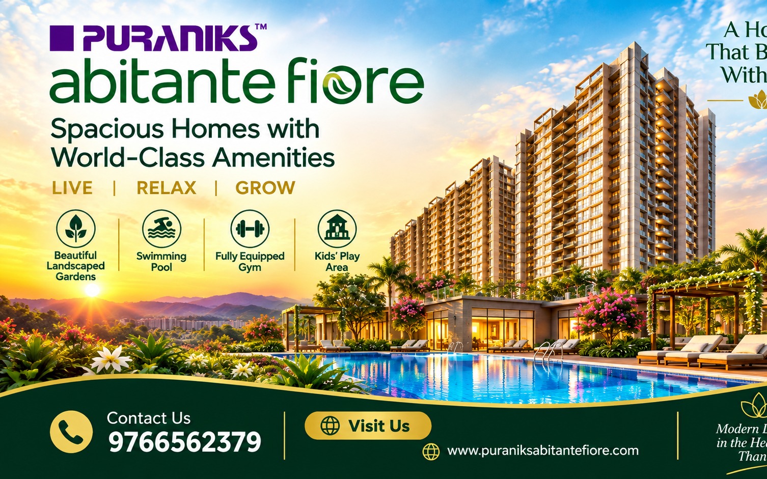 2 BHK Apartment/Flat in Bavdhan Pune for Sale